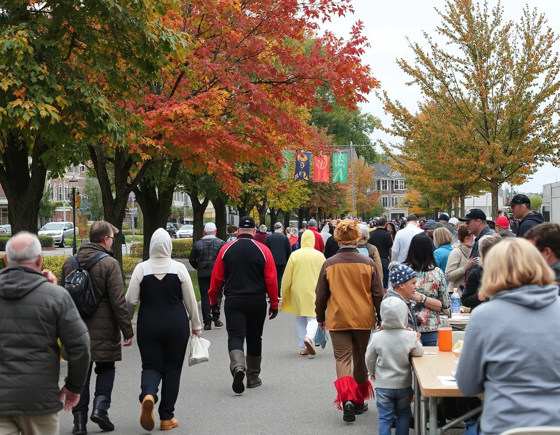 Costumed participants at a fall festival in Rehoboth Beach
