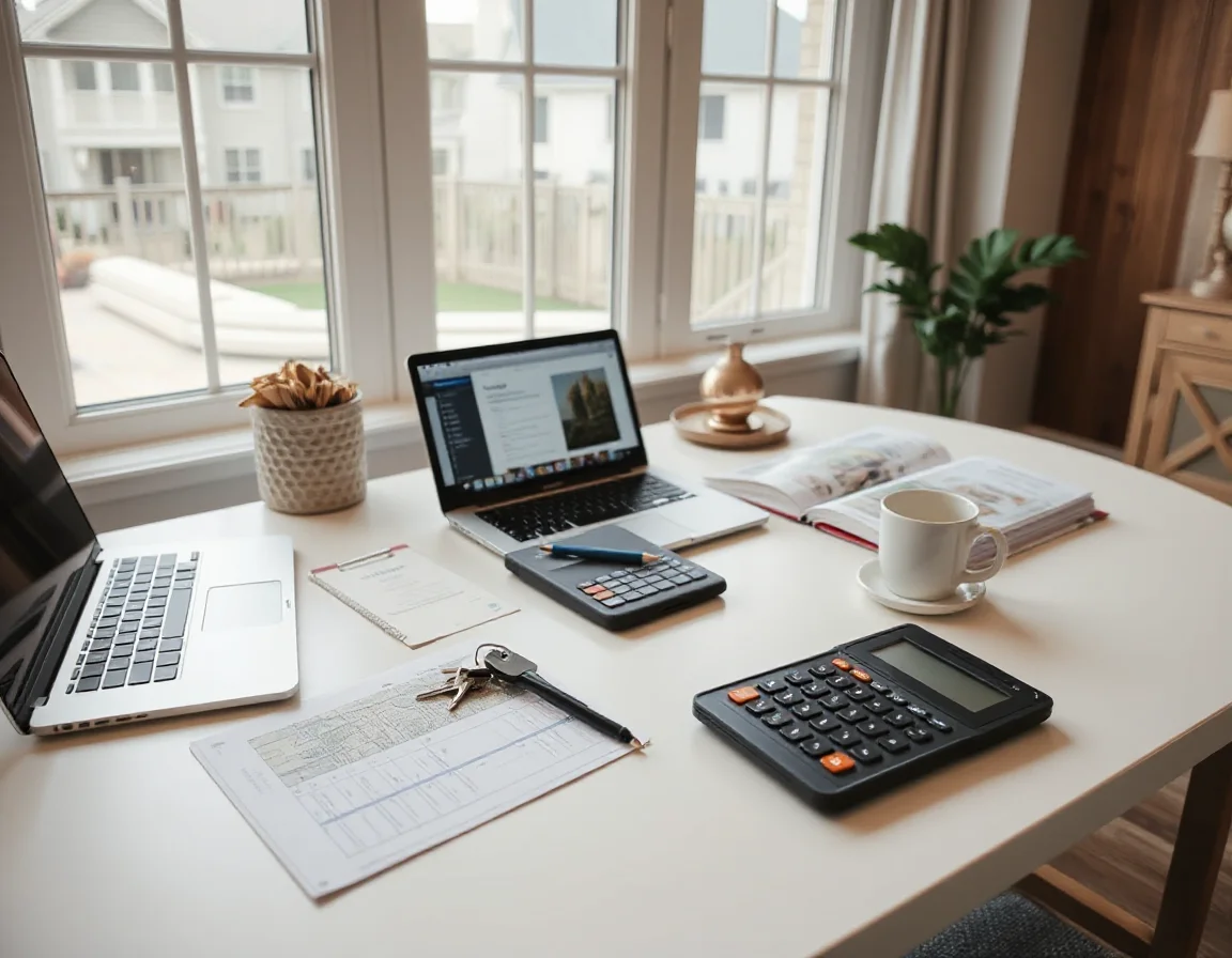 Organized paperwork and keys for a home closing