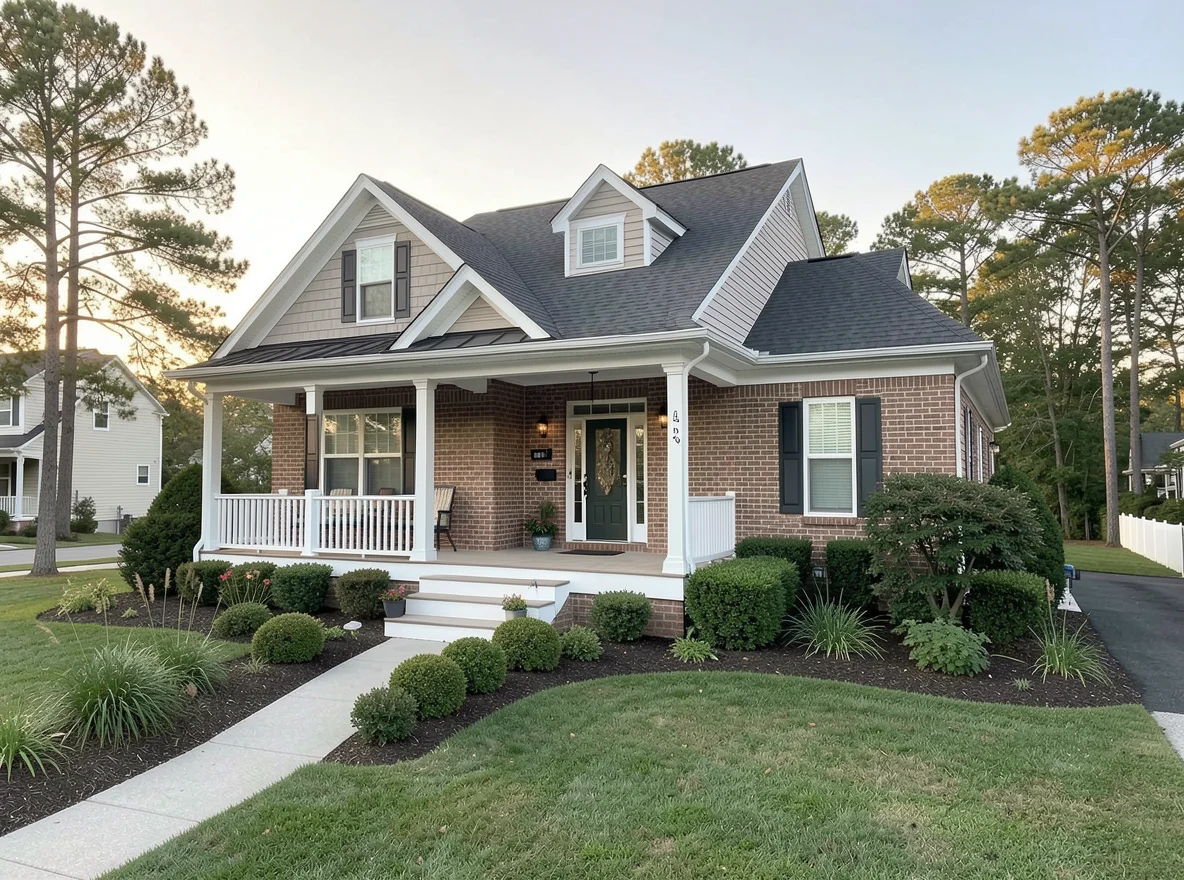 Coastal-style home with a front porch in Ocean Pines