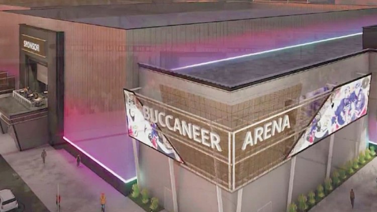 Buccaneers-hockey-arena-in-urbandale-iowa-surrounded-by-real-estate