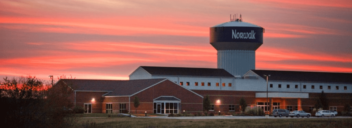 Real estate near norwalk iowa at sunset