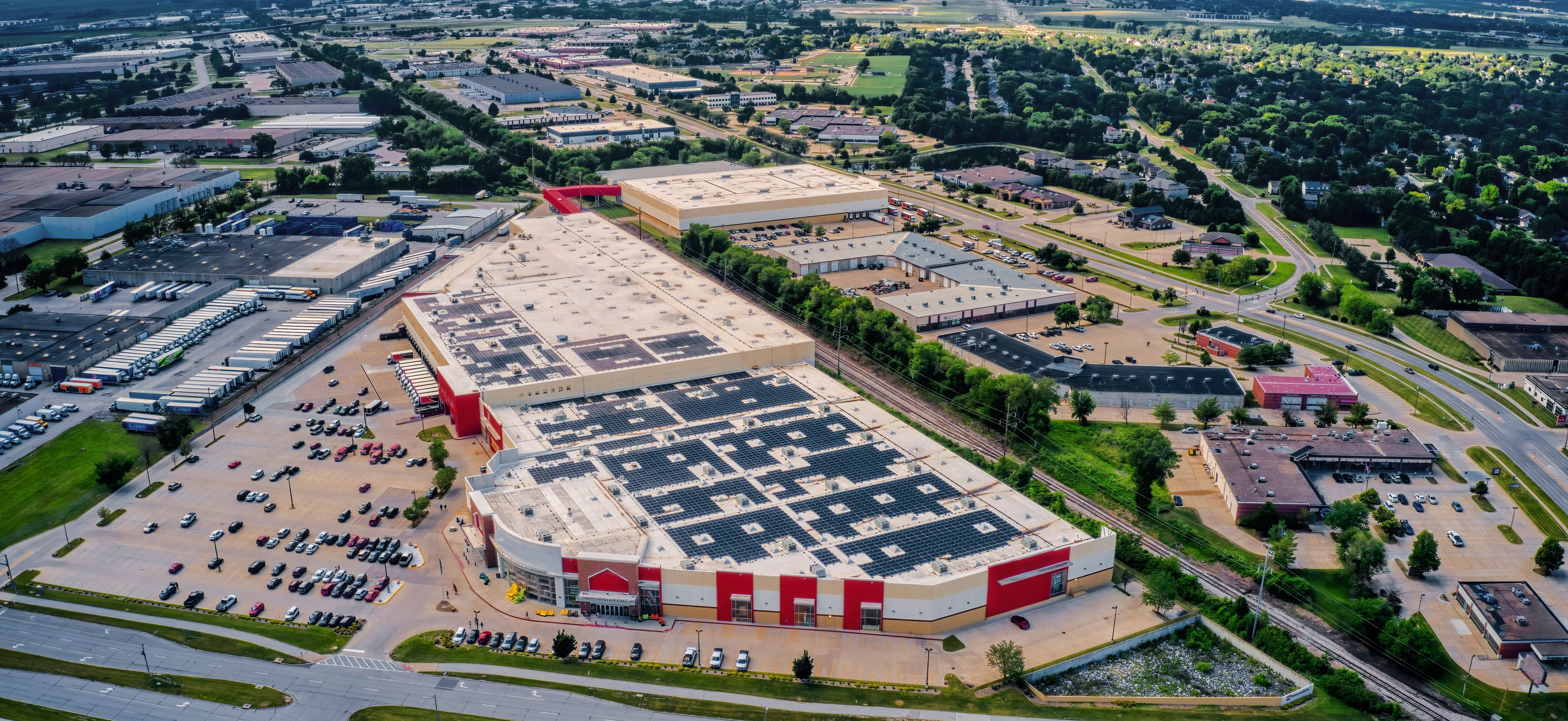 aerial view of urbandale homes for sale