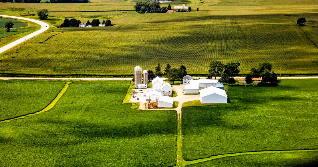 aerial photo of real estate in perry, iowa