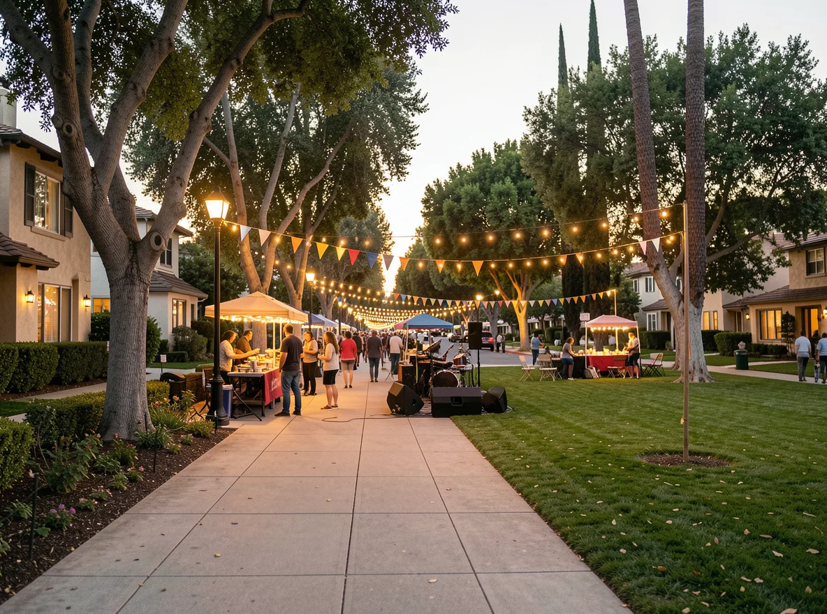 Residential streetscape in Hancock Park
