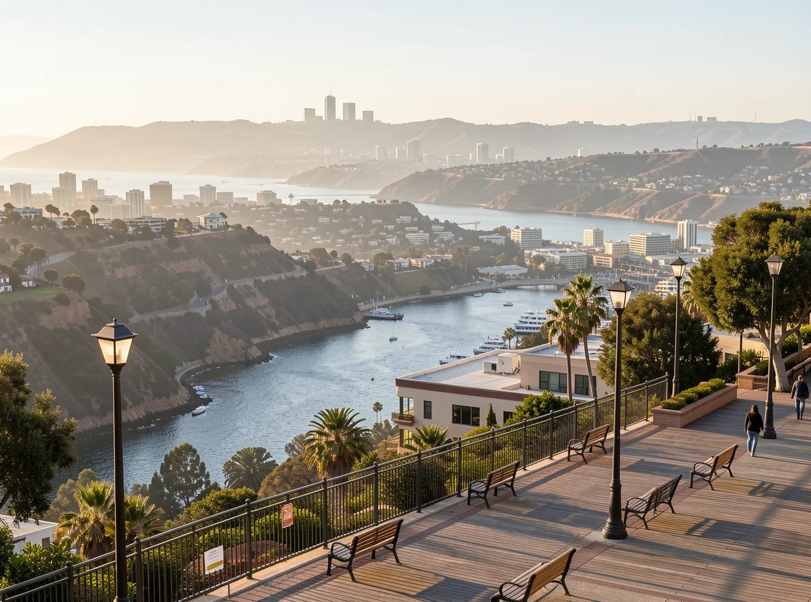 Scenic hillside view in Hollywood Hills