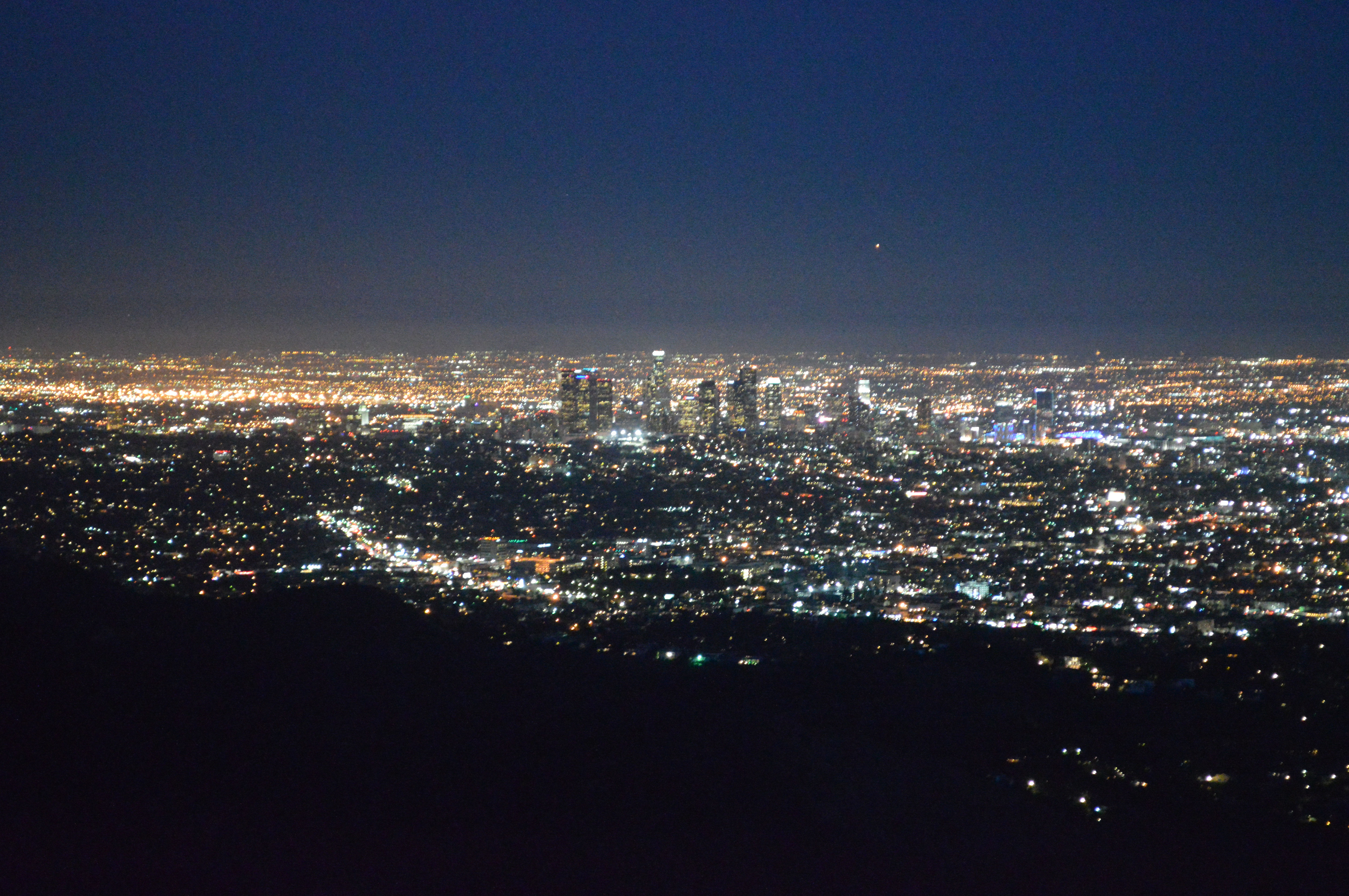 The best Bird Streets properties are valued as much for their sightlines as their square footage. Panoramic view from the Hollywood Hills toward Downtown Los Angeles.