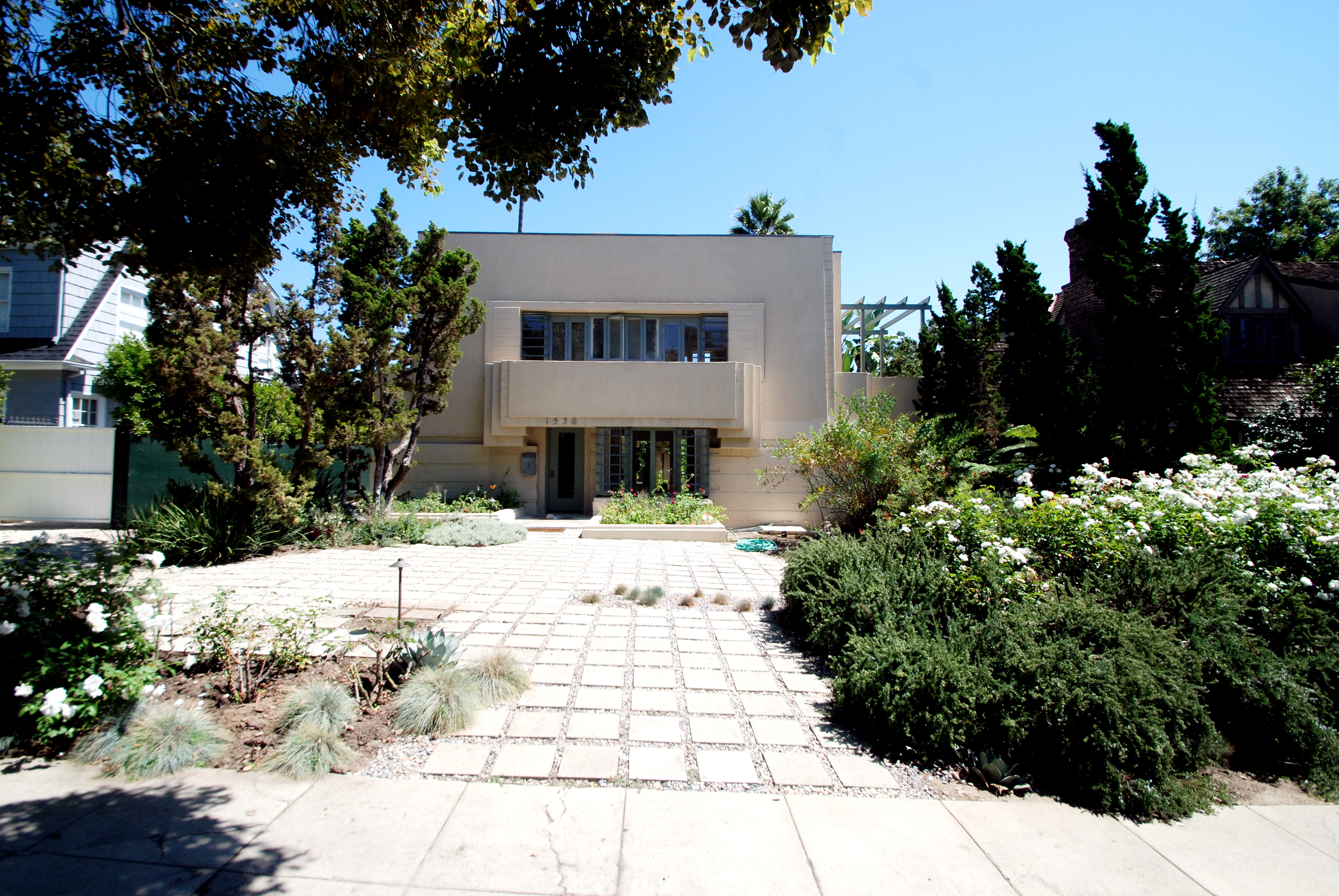 Henry Bollman Residence designed by Lloyd Wright in Hollywood Heights Los Angeles.