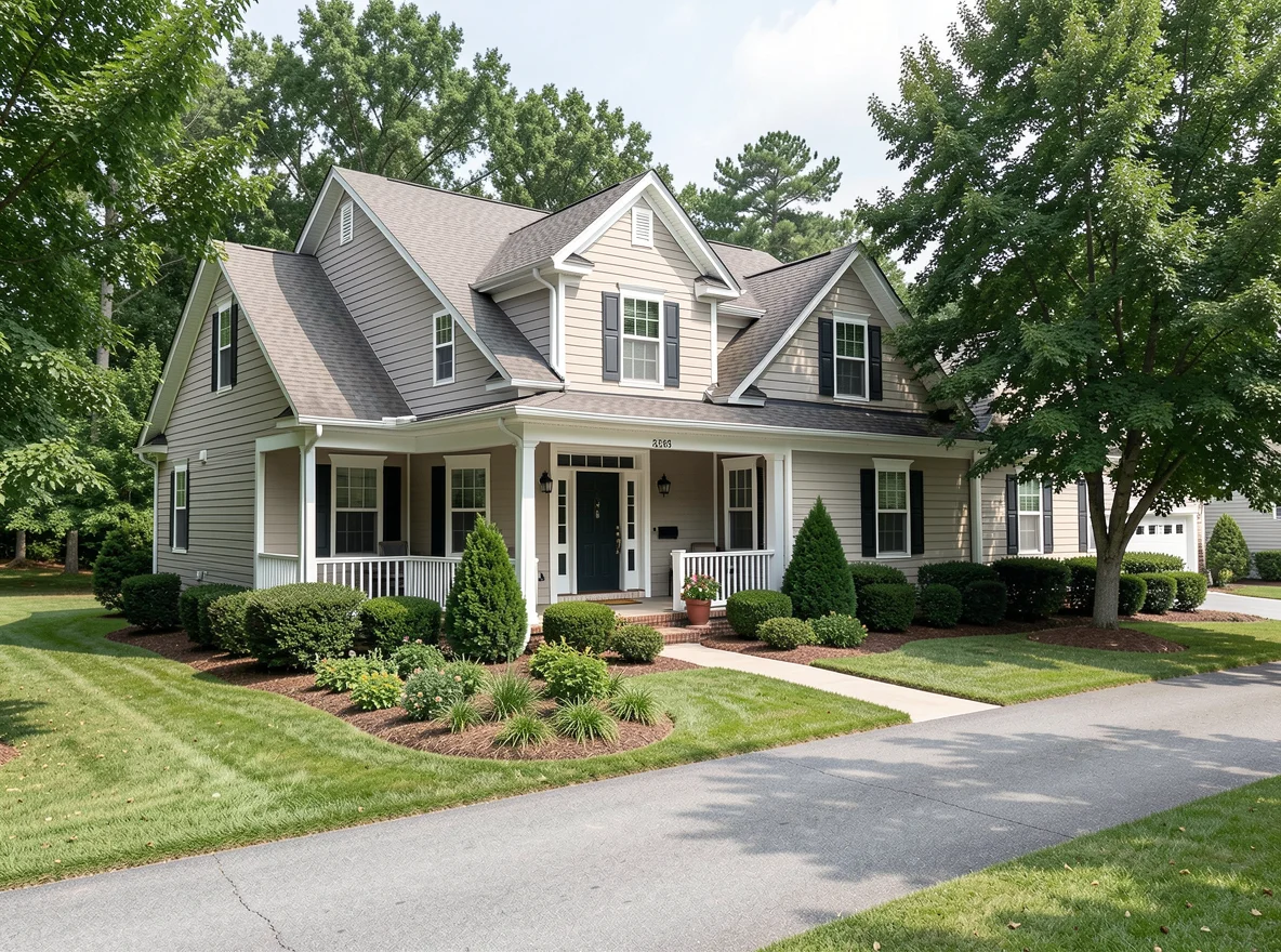 Waxhaw area home exterior with welcoming curb appeal