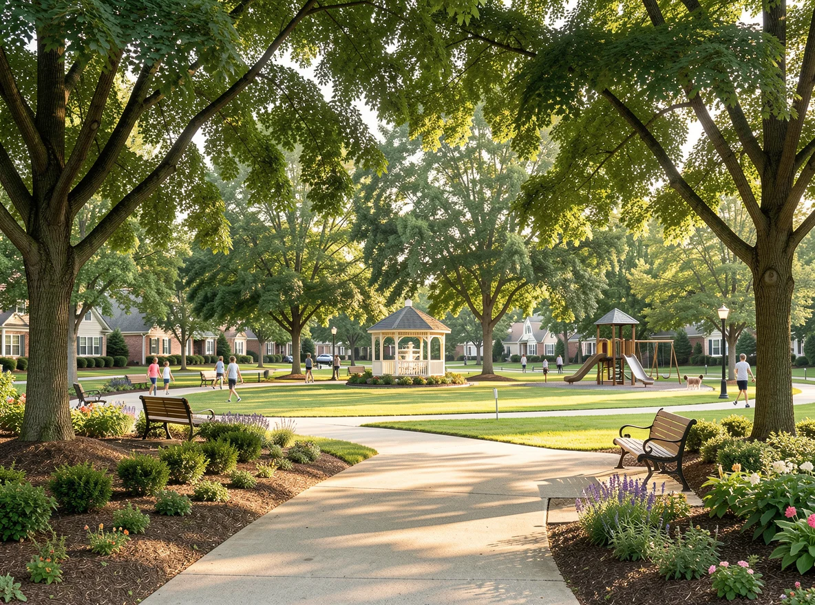 Park setting in Mint Hill, North Carolina