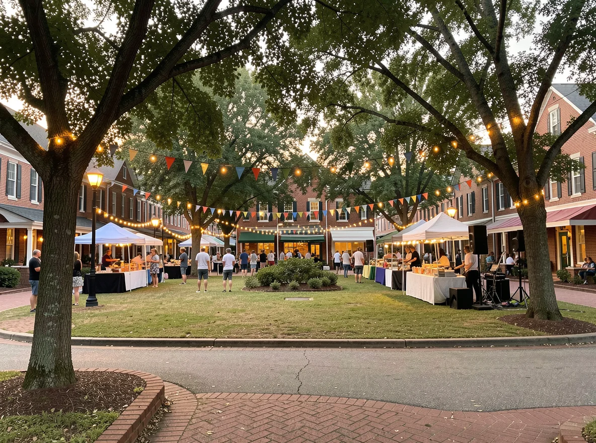 Community setting with small-town North Carolina character