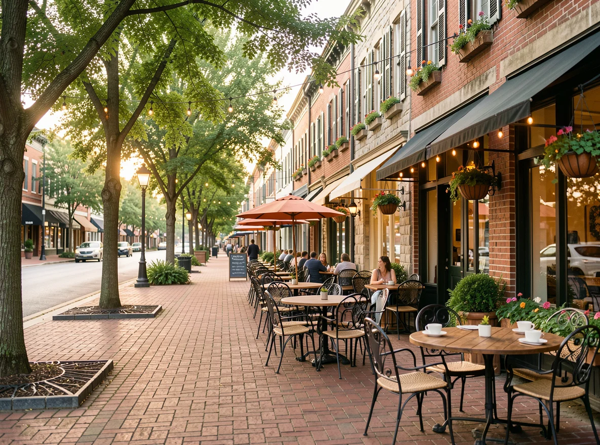 Downtown Matthews streetscape