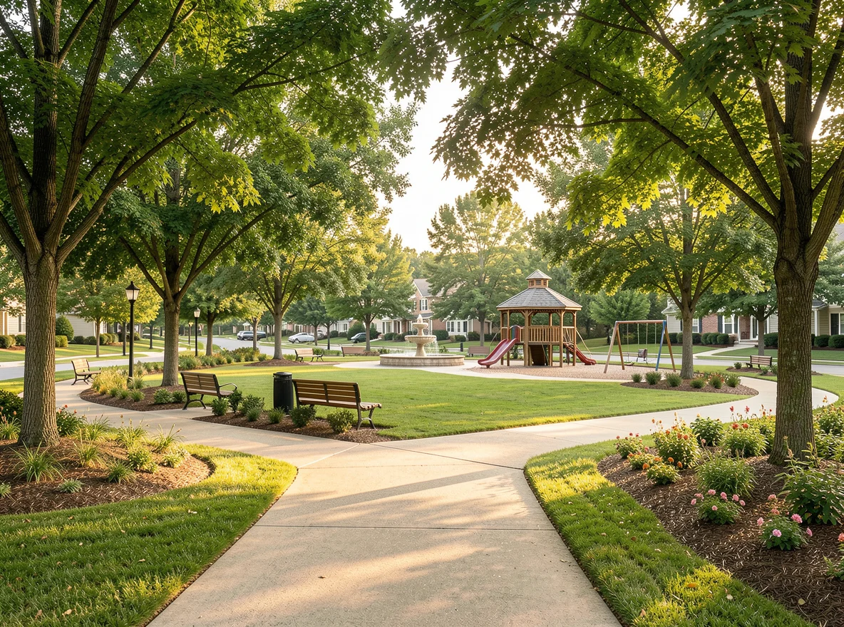 Neighborhood park setting in Waxhaw