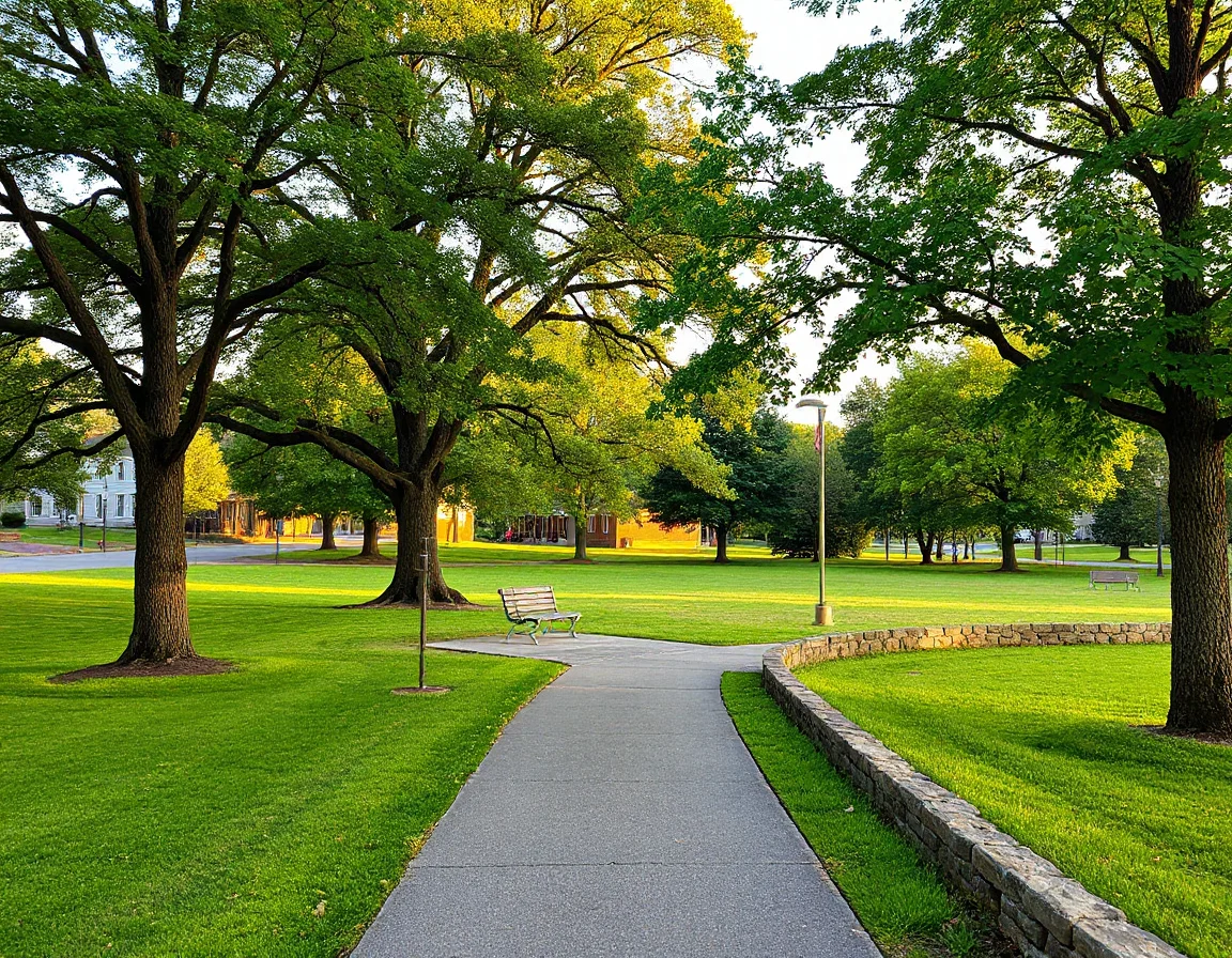 Park and walking path in Mint Hill