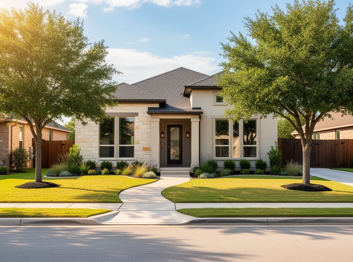 Single-family home exterior in Austin