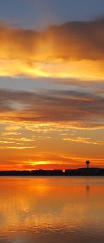 Sunset over Okaloosa Island, Fort Walton Beach