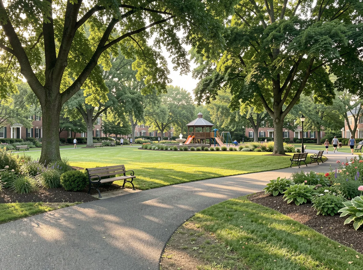Delaware County park and trail scene