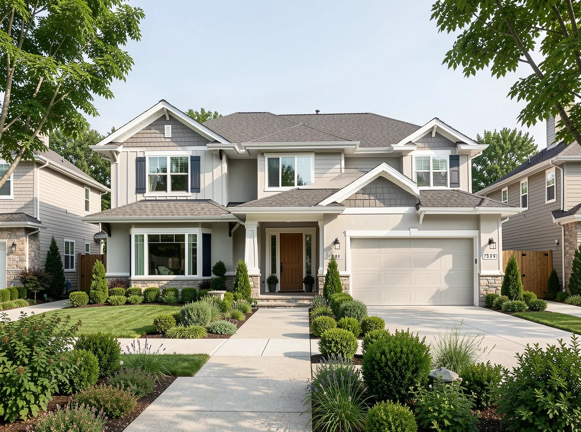 Professional neighborhood setting representing communication and coordination