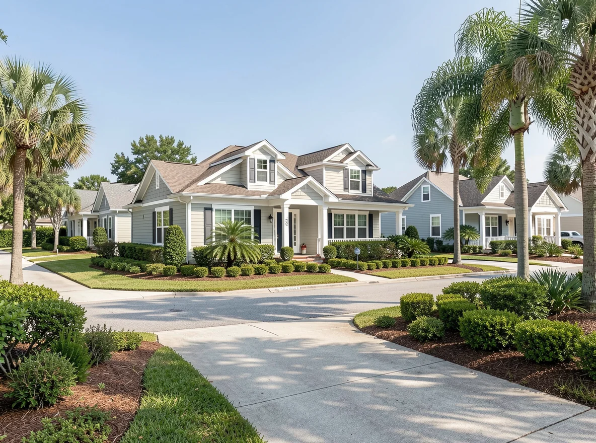 Residential neighborhood in Clermont, Florida