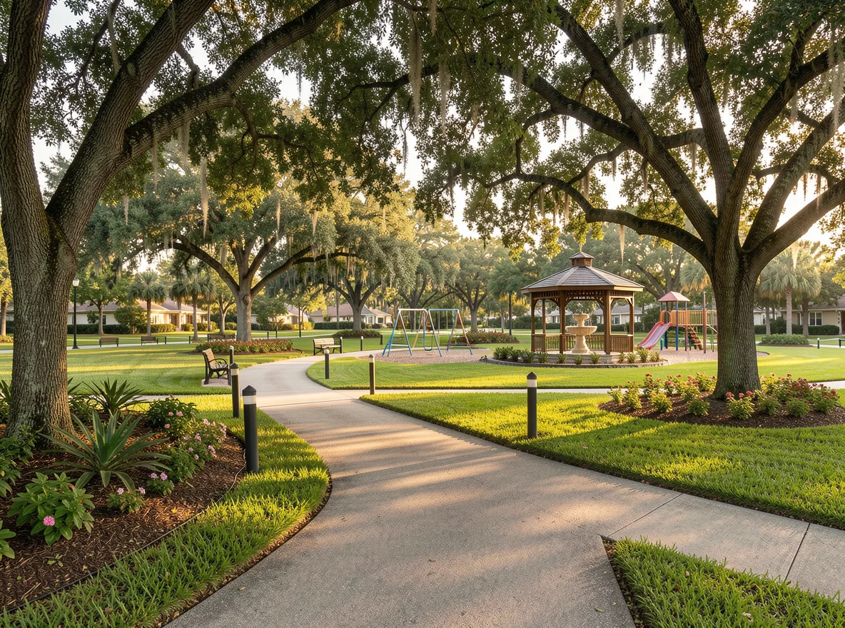 Florida neighborhood property lines and land use context