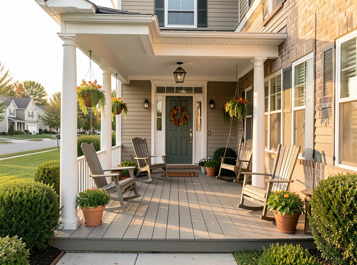 Elegant residential front entry and curb appeal
