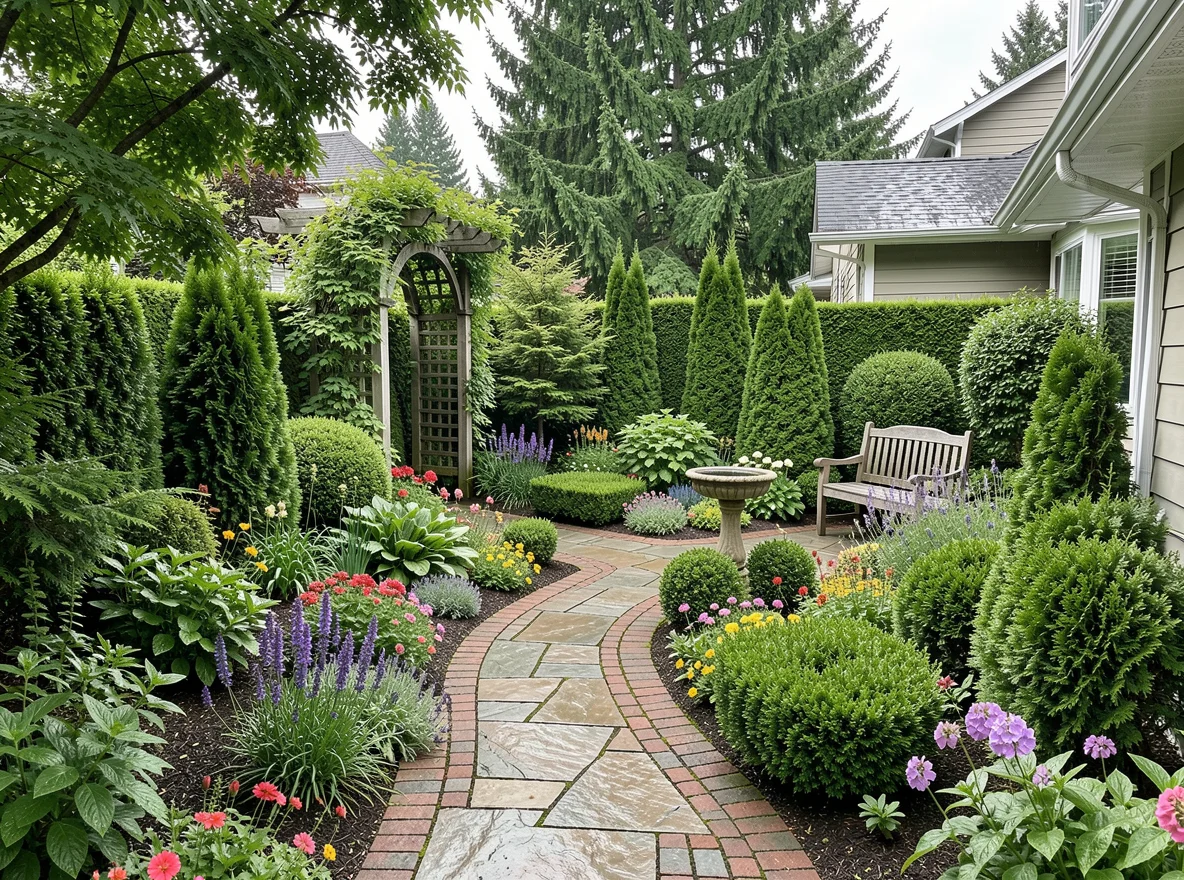 Pacific Northwest garden and rain-conscious landscaping