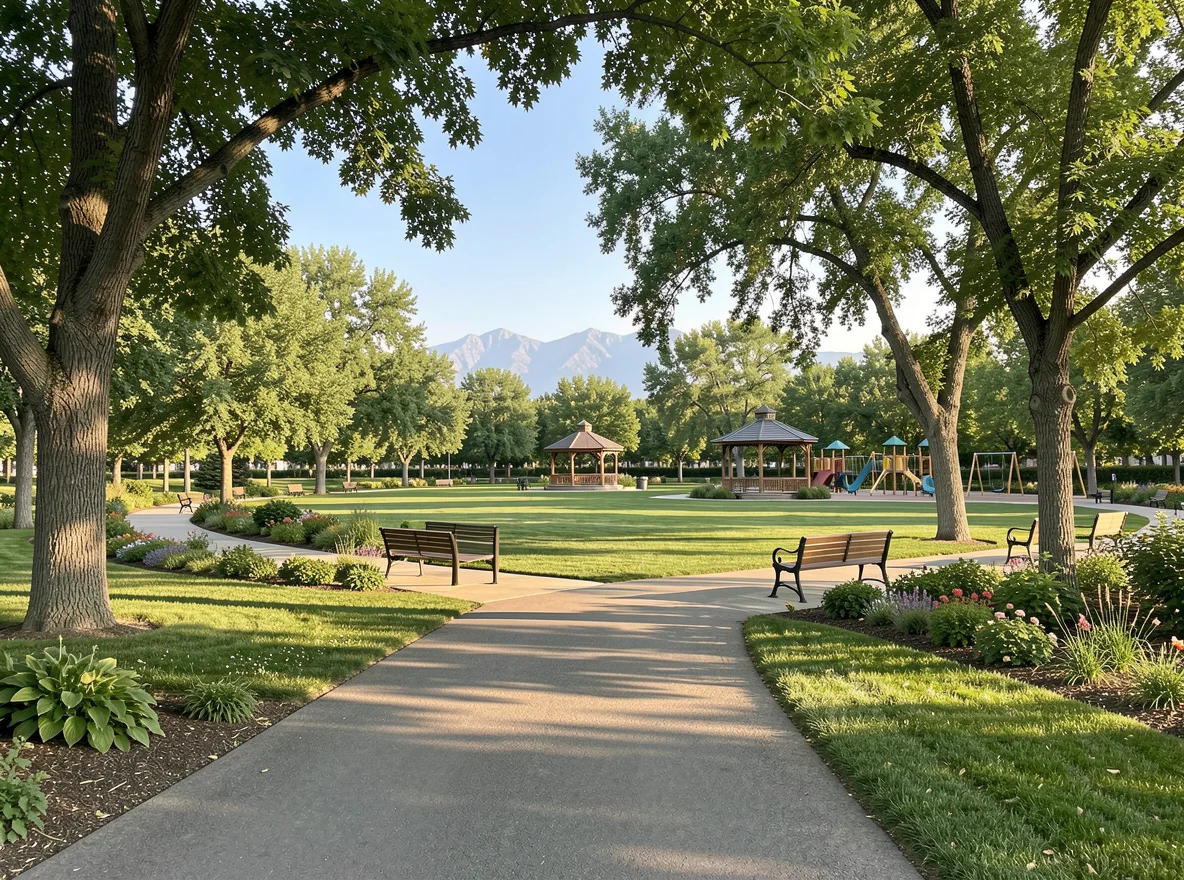 Denver park and trail scene