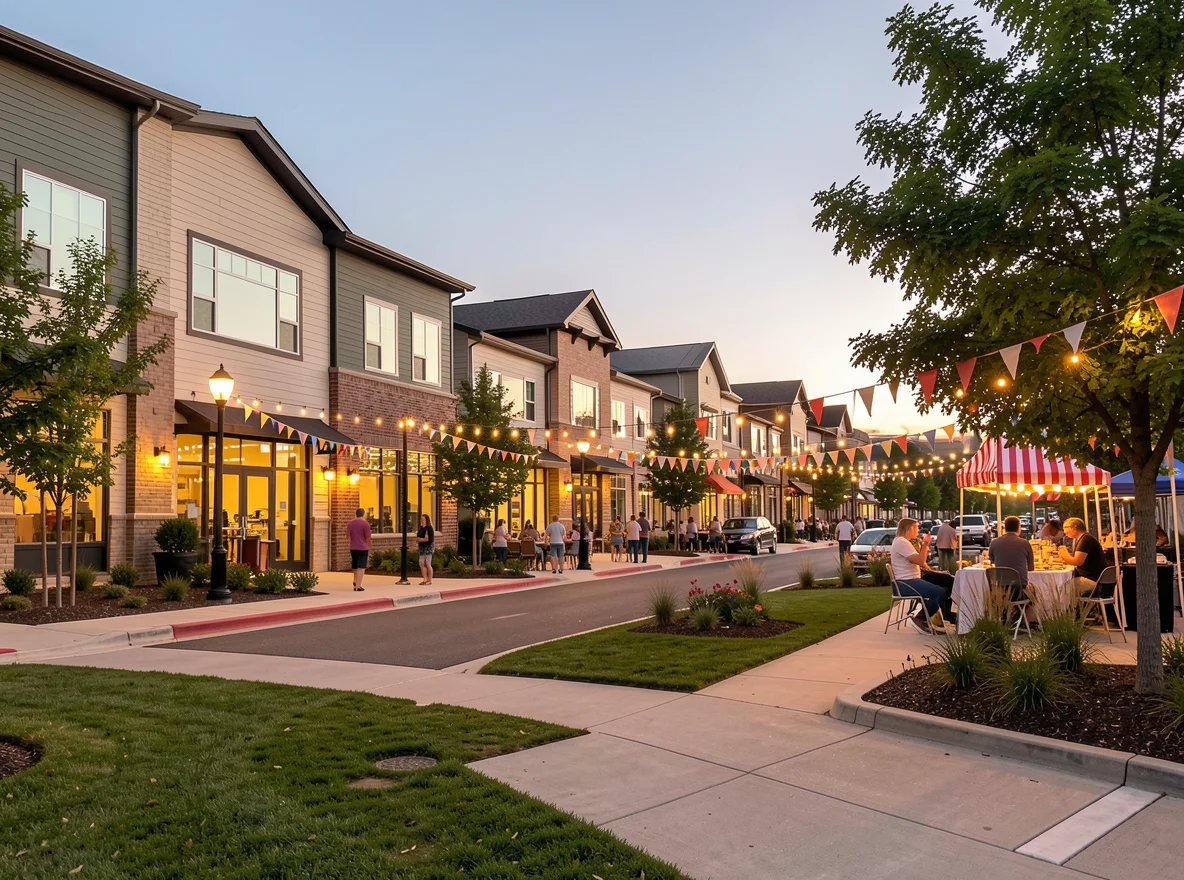 Cedar Park shopping and dining district