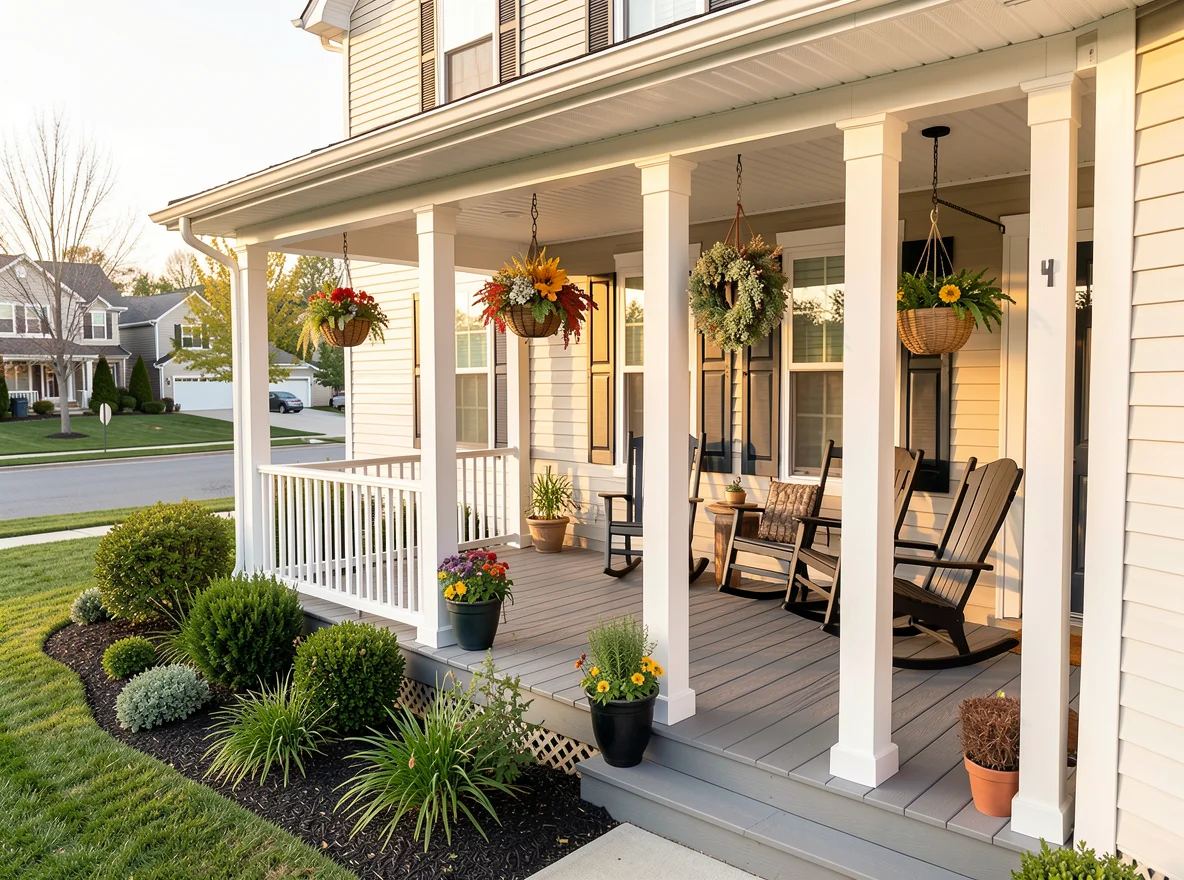 Well-prepared home exterior before listing