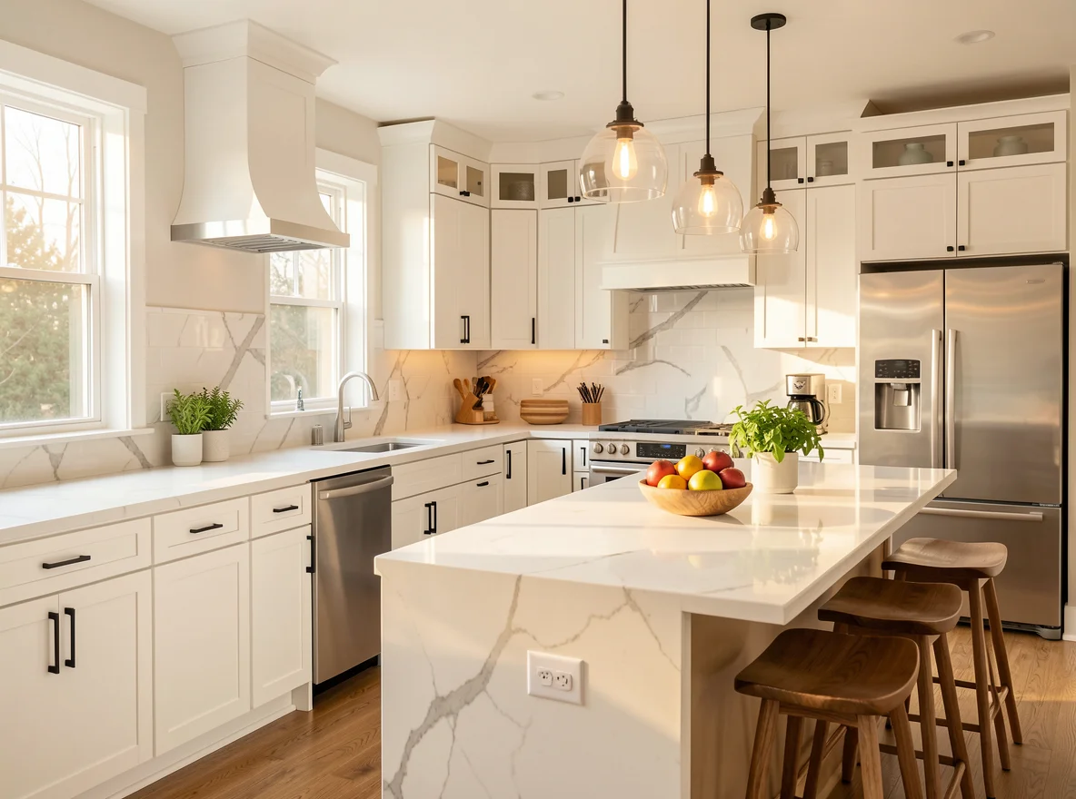 Clean kitchen prepared for home sale