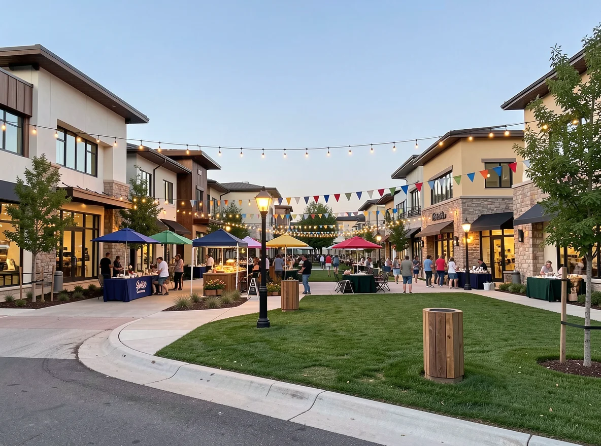 Bee Cave shopping and community setting