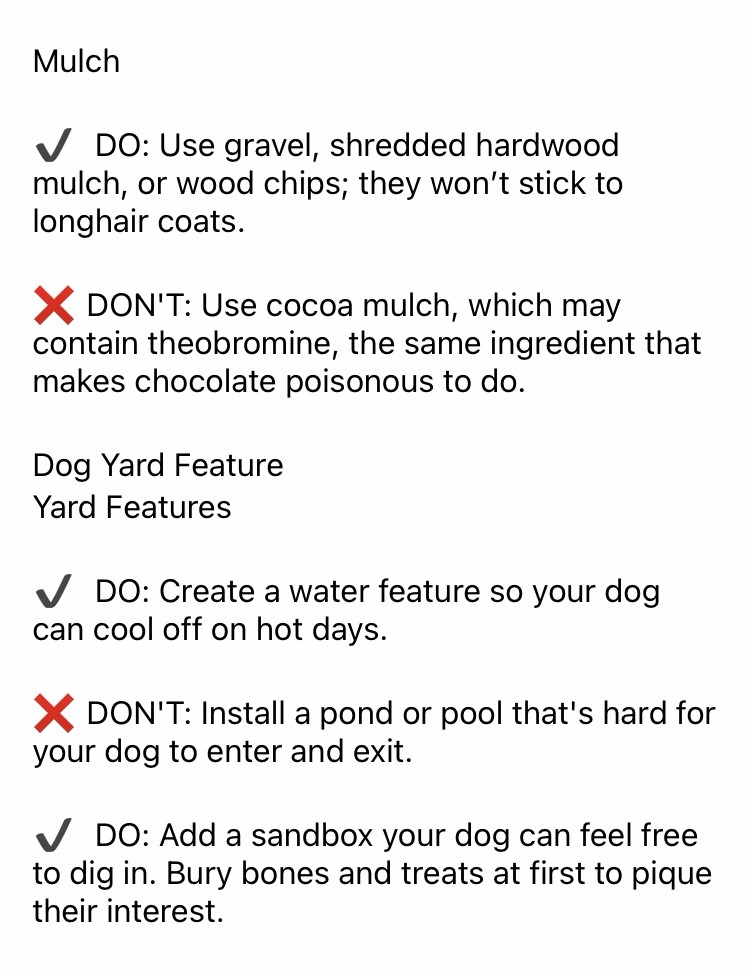 Dog Yard Tips 1