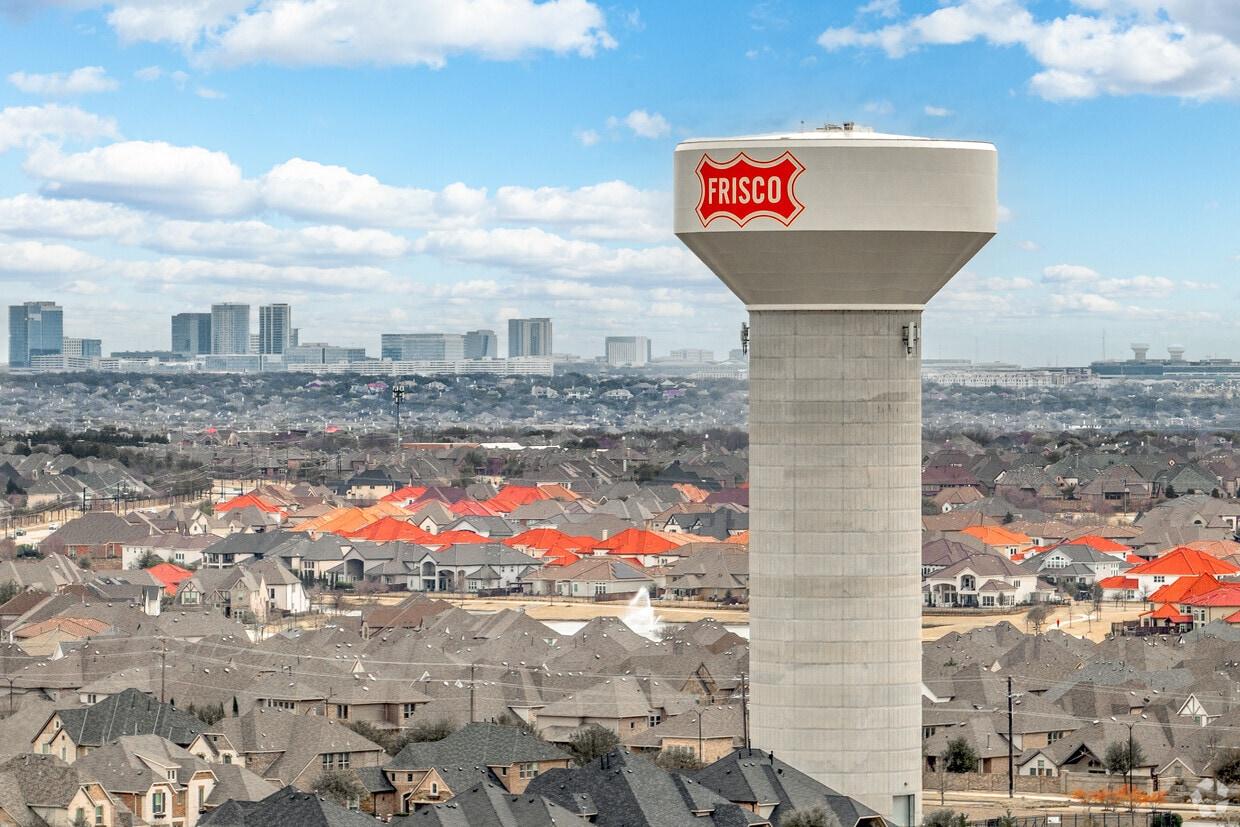Frisco Texas skyline and residential community