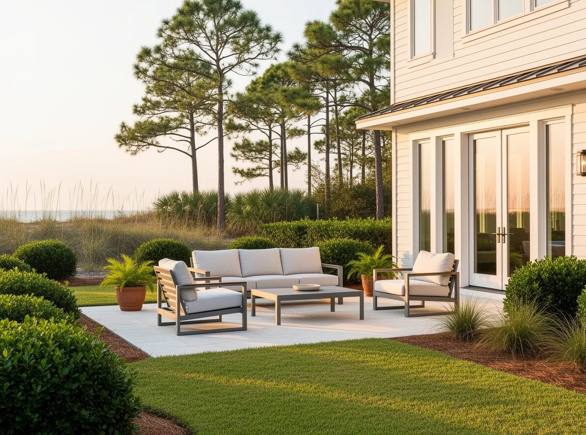 Outdoor spaces staged for Santa Rosa Beach showings