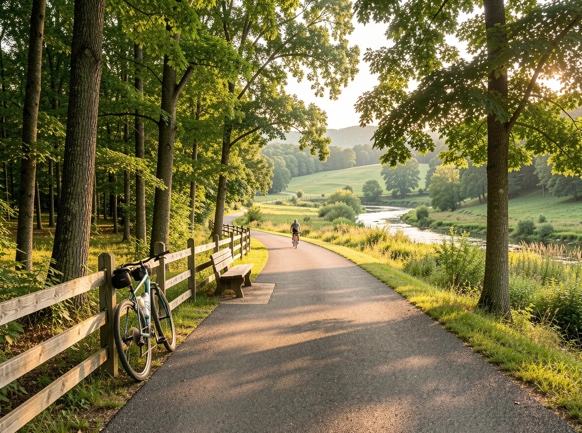 Recreation trail in the Ozarks area