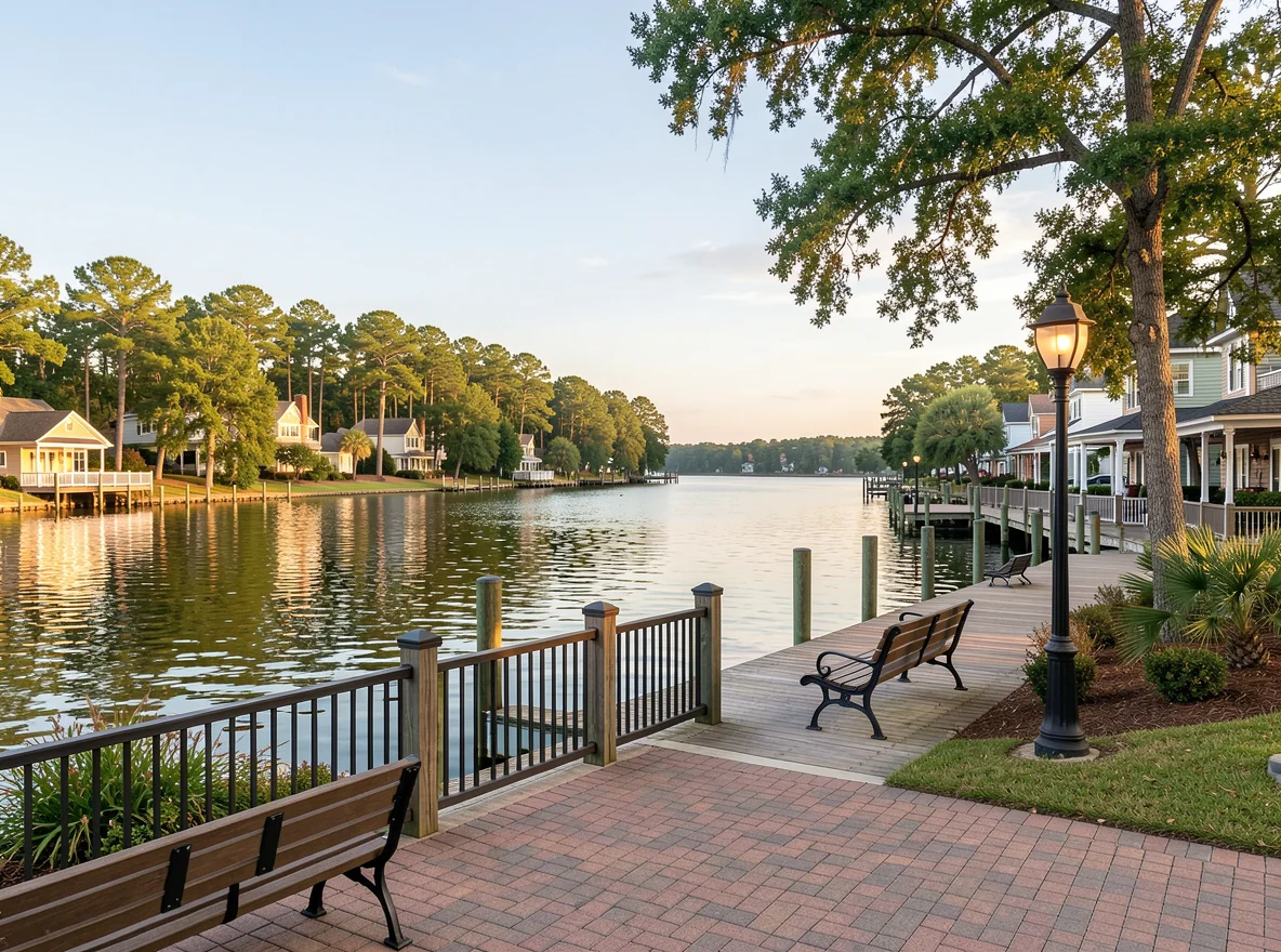 Lakeside scenery in Lake City