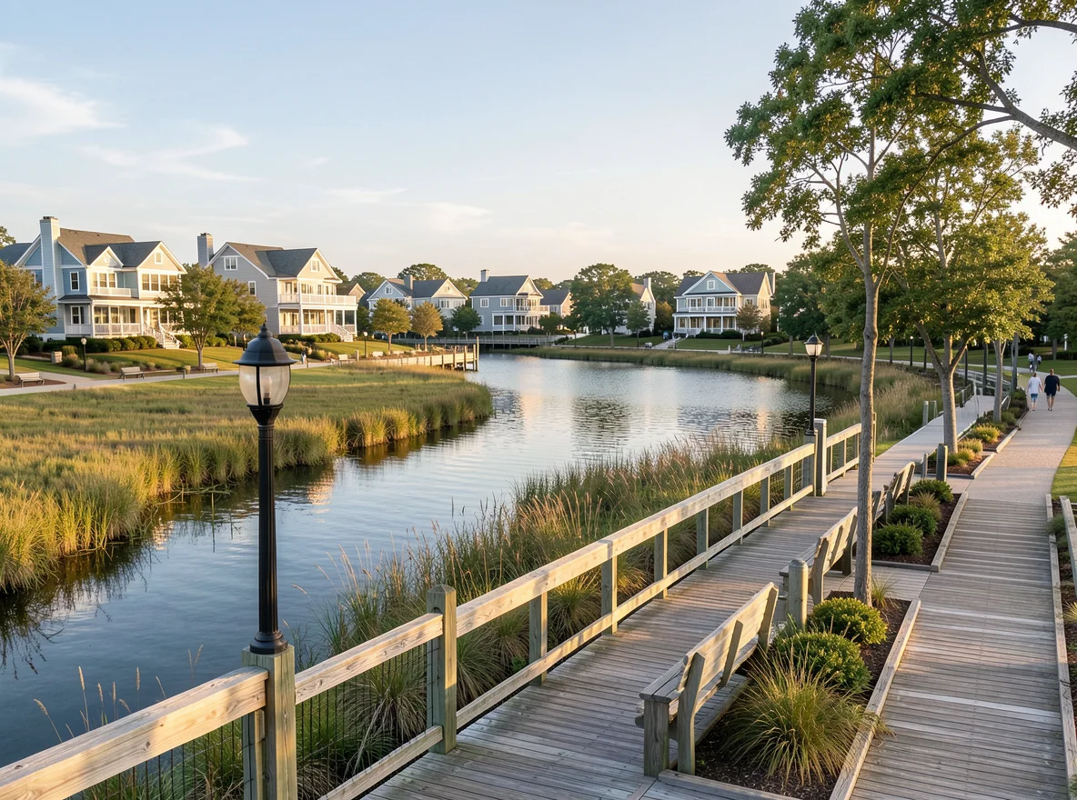 Waterfront setting in Mashpee
