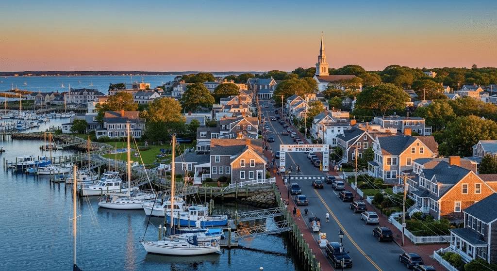 Waterfront view in Falmouth