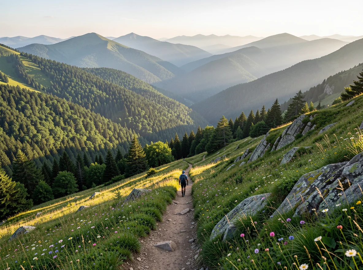 Mountain trail near Tiger, Georgia