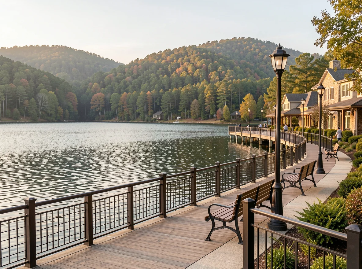 Mountain lake scenery near Clayton