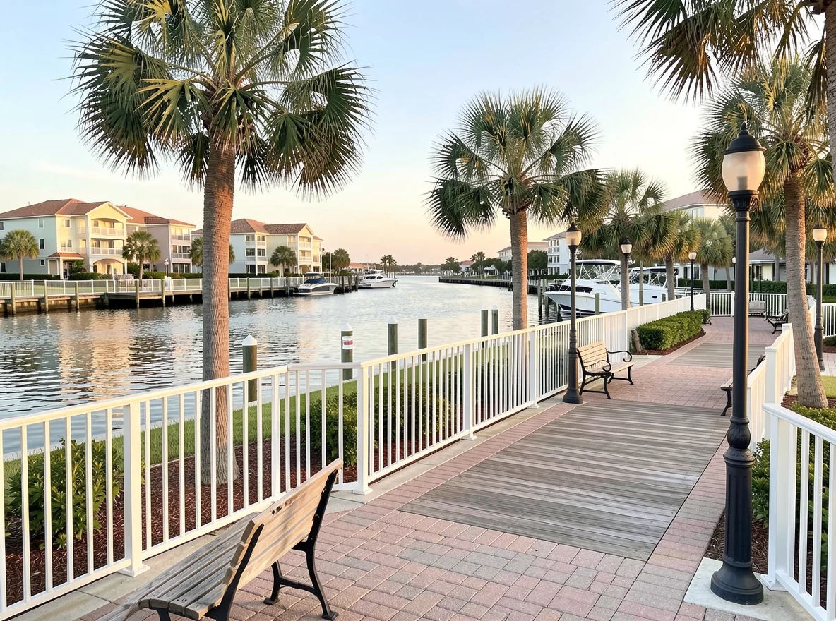 Waterfront scenery in Boynton Beach