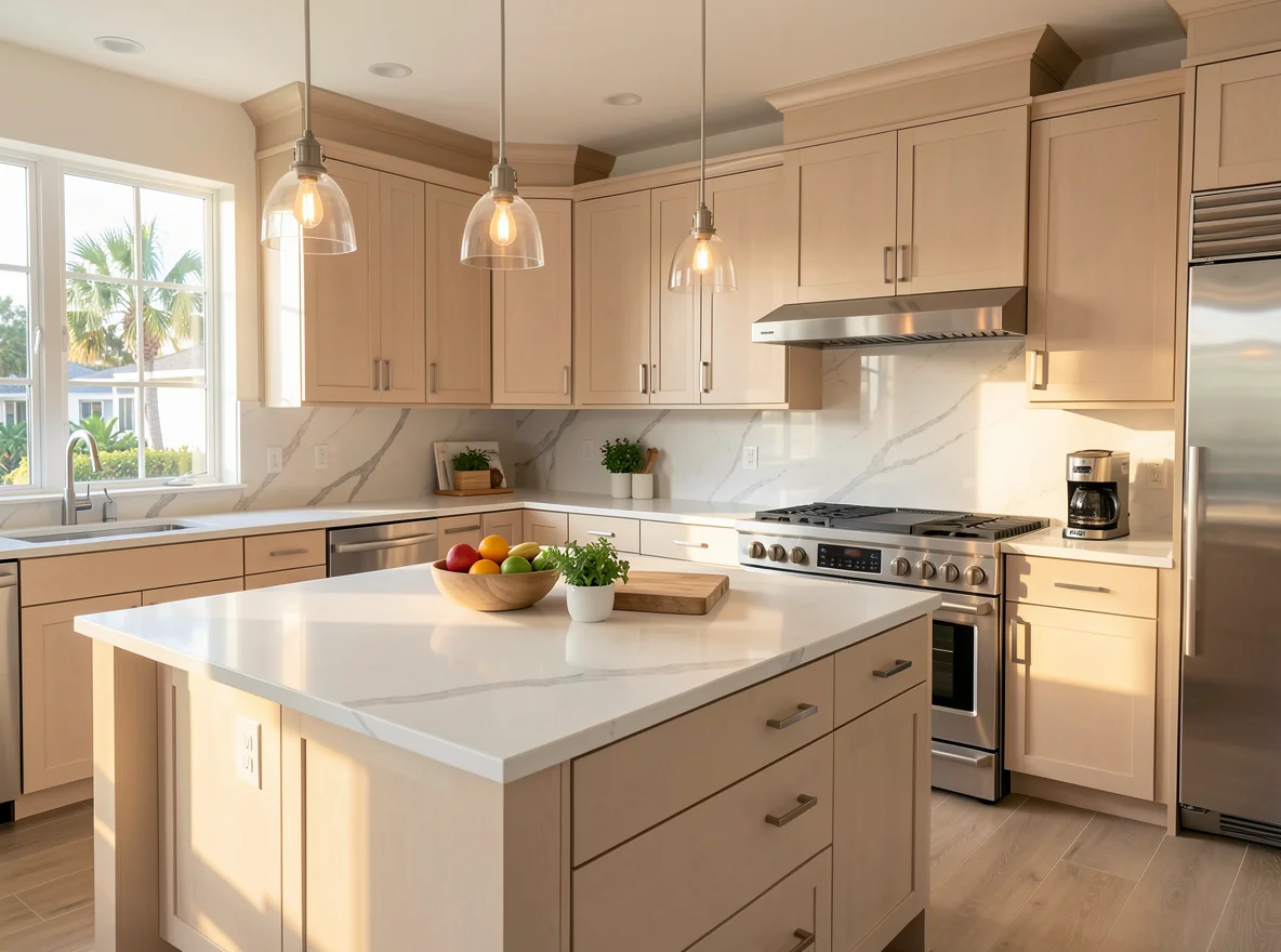 Updated bright kitchen in a South Florida home