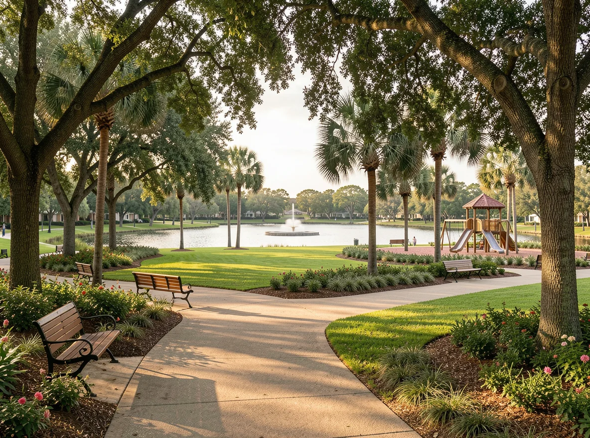 Neighborhood park and green space in Parkland