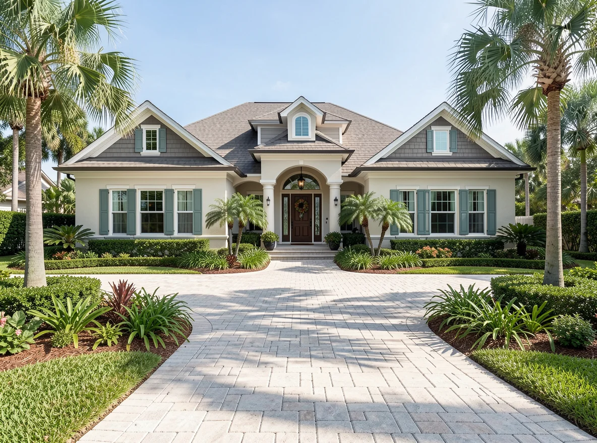 Upscale home exterior in Boca Raton