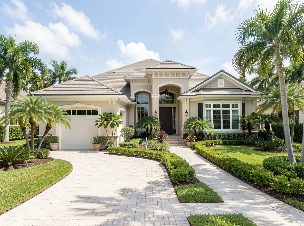 Upscale Boca Raton home exterior