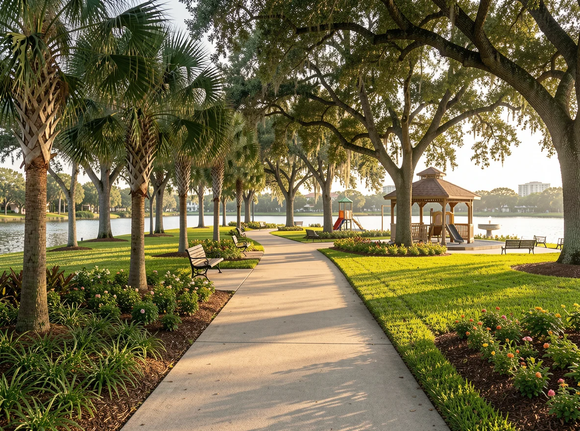 Neighborhood park setting in West Boca