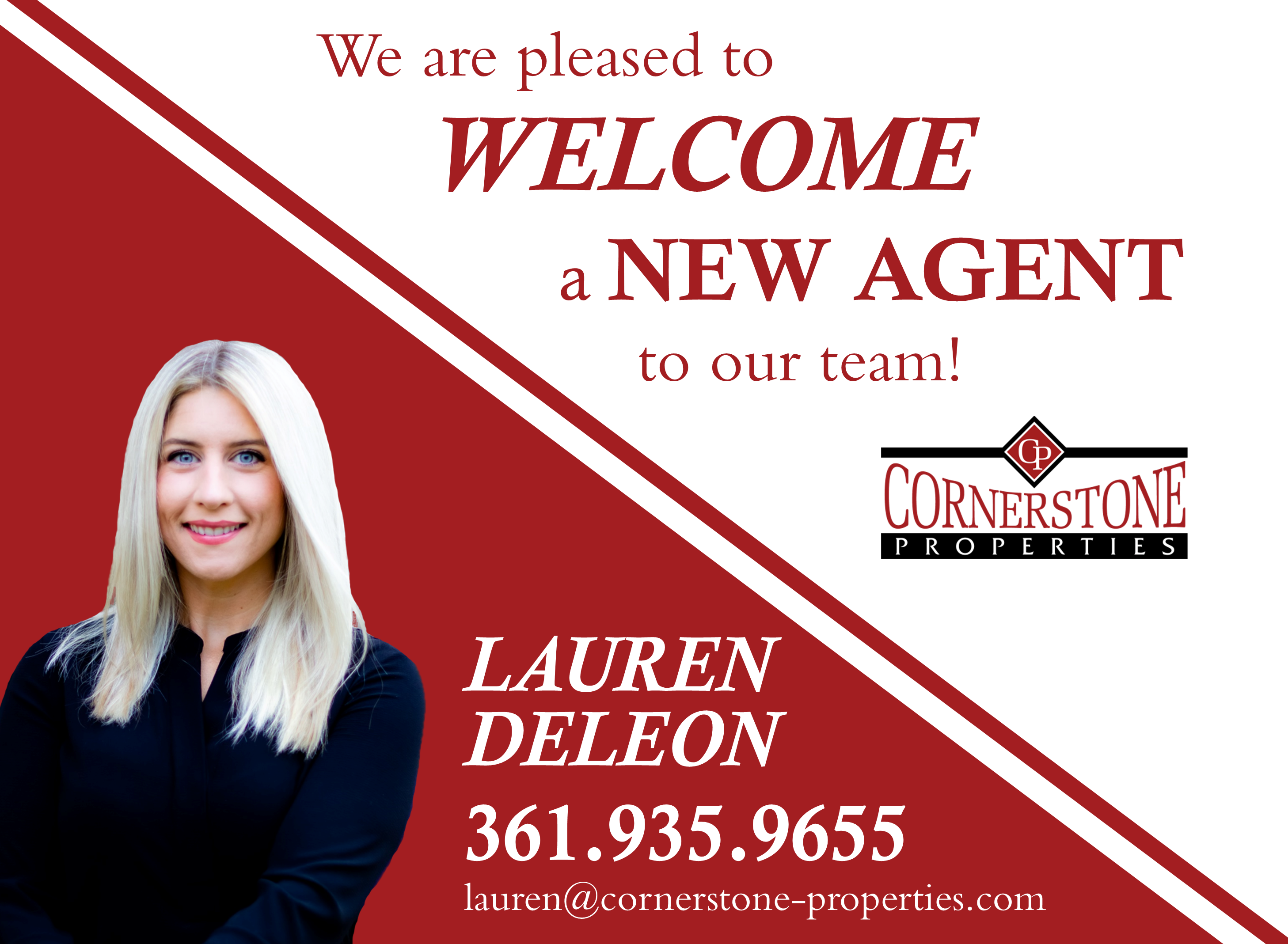 Welcome Lauren to the Team!