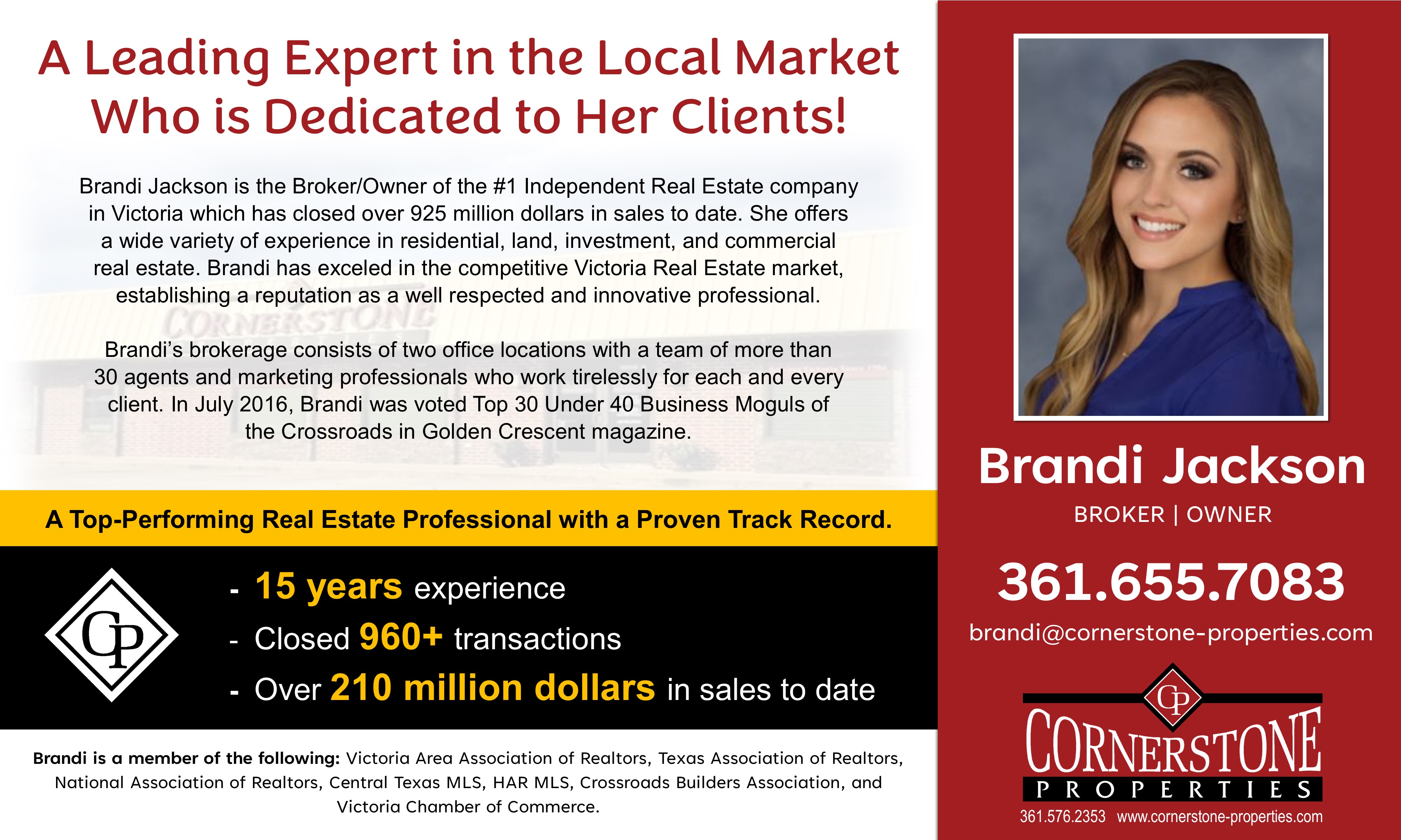 Brandi Jackson, Real Estate Broker