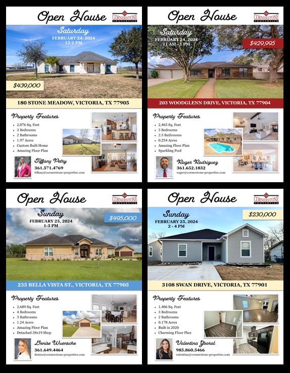 Open Houses this weekend!