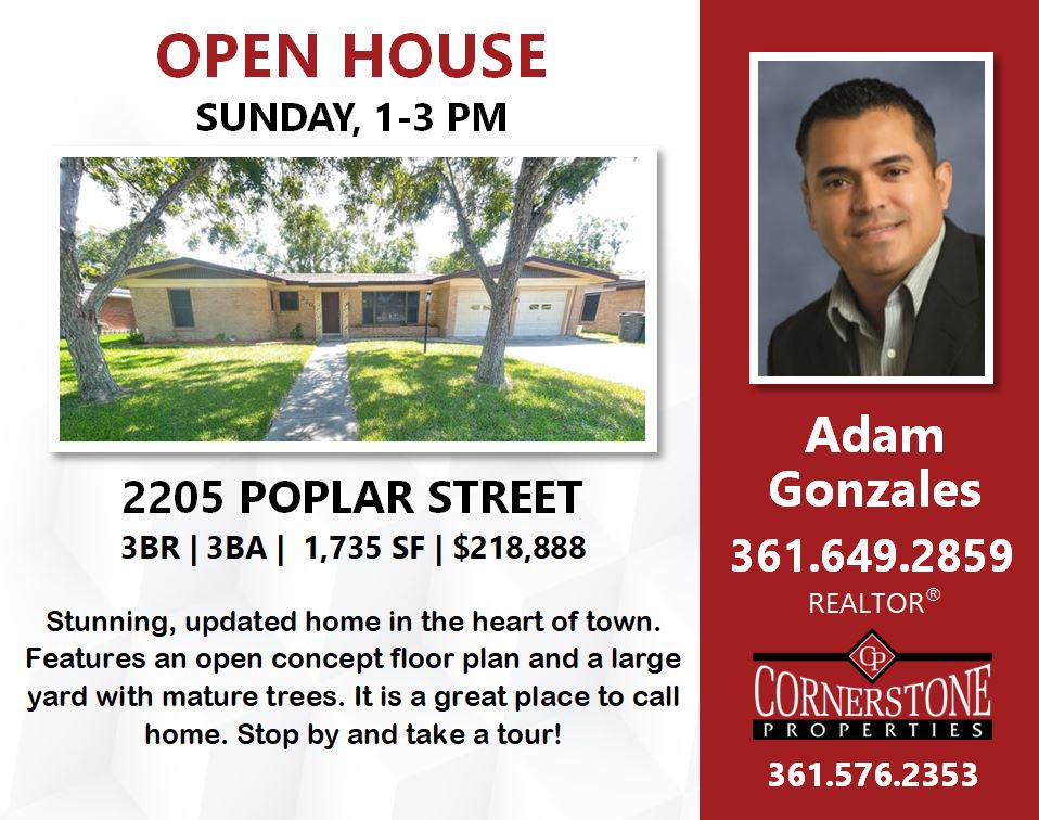Open House Sunday, April 21, 2024