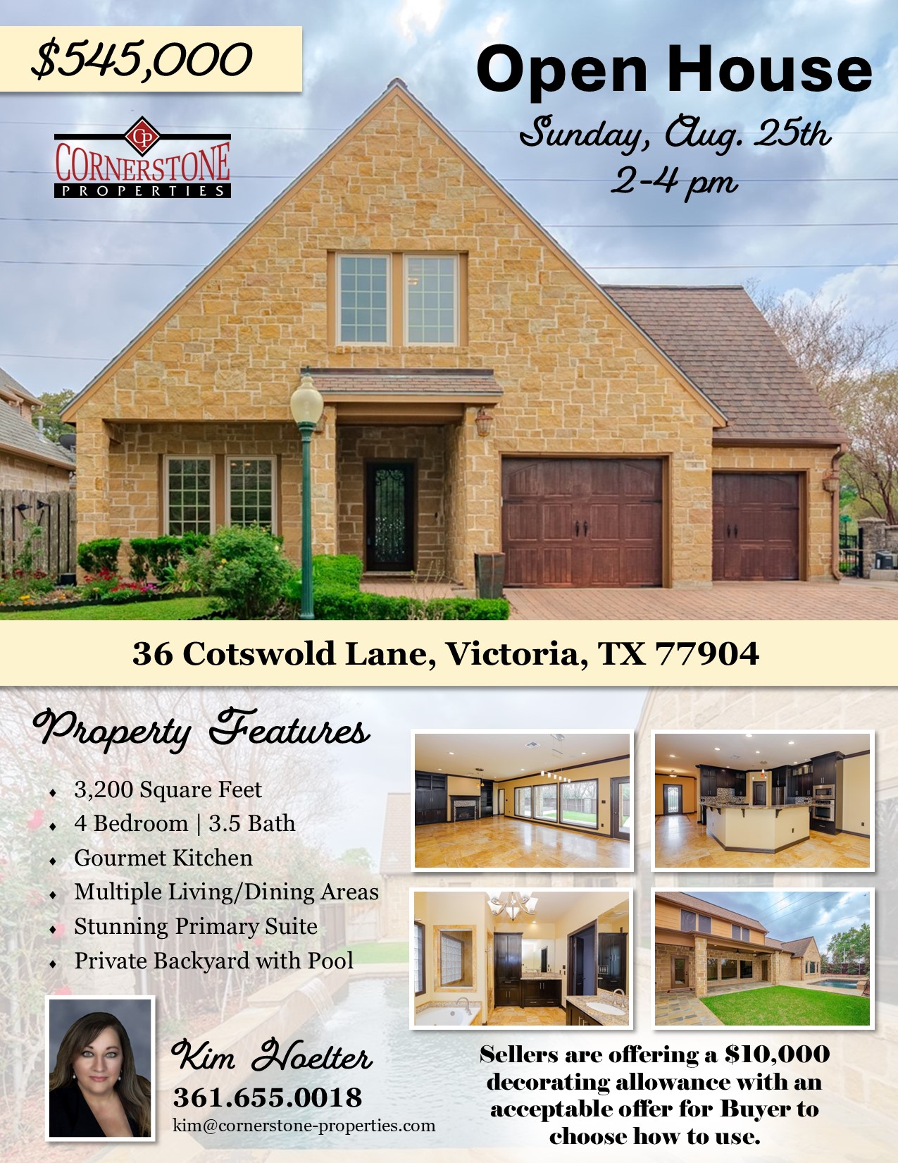 Open House Sunday August 25